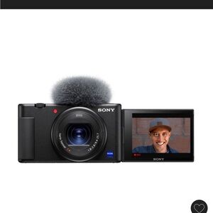 Sony Black Digital Camera with Flip Screen